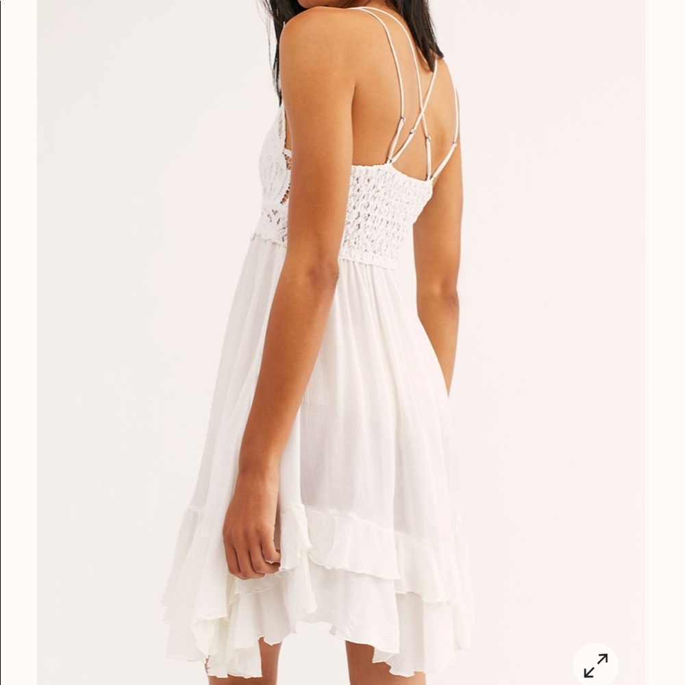 Free People FP One Adella slip mini dress in white - Picture 3 of 7
